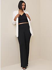 Plus Size Longline Blazer - Crepe Black, DEEP BLACK, hi-res