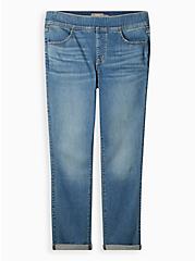 Plus Size Lean Jean Straight Super Soft High-Rise Jean, MARITIME, hi-res