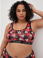 Plus Size Scoop Bralette - Disney Mickey Mouse Buffalo Plaid, MICKEY MOUSE LICENSED GRAPHIC, hi-res