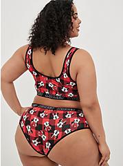 Plus Size Disney Cheeky Panty - Cotton Mickey Mouse Plaid Red, MULTI, alternate