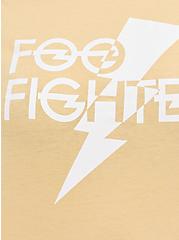 Plus Size Classic Fit Crew Tee - Foo Fighters Mustard Yellow, MUSTARD HEATHER, alternate