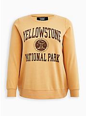 Plus Size Sweatshirt - Cozy Fleece Yellowstone Yellow, GOLDEN YELLOW, hi-res