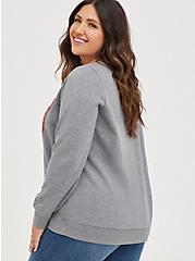 Sweatshirt - Cozy Fleece Budweiser Grey, MEDIUM HEATHER GREY, alternate