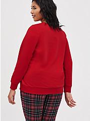 Plus Size Sweatshirt - Cozy Fleece Coca Cola Red, JESTER RED, alternate