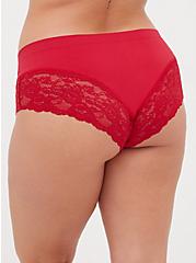 Plus Size Seamless Flirt Cheeky Panty - Nylon Red, JESTER RED, alternate