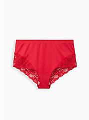 Plus Size Seamless Flirt High Waist Cheeky Panty - Red, JESTER RED, hi-res