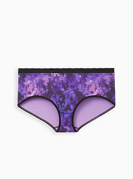 Seamless Cheeky Panty - Tie Dye Purple, GALAXY DYE- PURPLE, hi-res