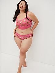 Plus Size Seamless Hipster Panty - Pizza Hearts Pink, PIZZA MY HEART- PINK, alternate