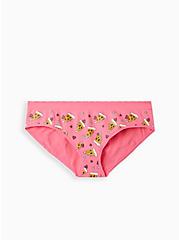 Plus Size Seamless Hipster Panty - Pizza Hearts Pink, PIZZA MY HEART- PINK, hi-res