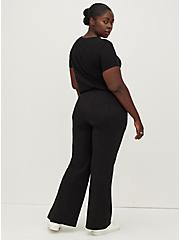 Plus Size Flare Pant - Ultra Soft Fleece Black, DEEP BLACK, alternate
