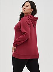 Plus Size Pullover Hoodie - Everyday Fleece Deep Red, RUMBA RED, alternate