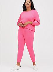 Raglan Sweatshirt - Ultra Soft Fleece Pink , PINK GLO, alternate