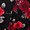 Midi Stretch Challis Tie Neck Dress, ROSE BLACK FLORAL, swatch