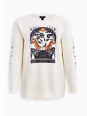 Relaxed Tunic Sweatshirt - Ultra Soft Fleece Wild Tarot Ivory, MARSHMALLOW, hi-res