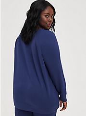 Raglan Sweatshirt - Ultra Soft Fleece Navy , PEACOAT, alternate