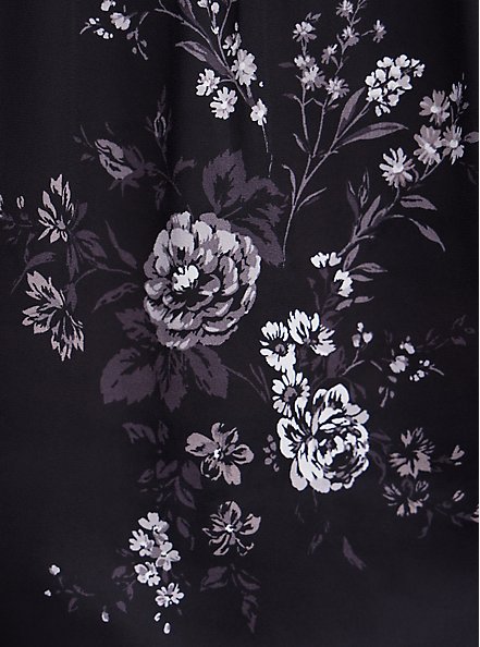 Blouse - Georgette Floral Black, FLORAL - BLACK, alternate