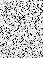 Ruched Blouse - Crepe White Dot, DOT - WHITE, alternate