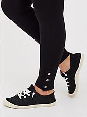 Plus Size Ankle Snap Premium Legging - Black, BLACK, alternate