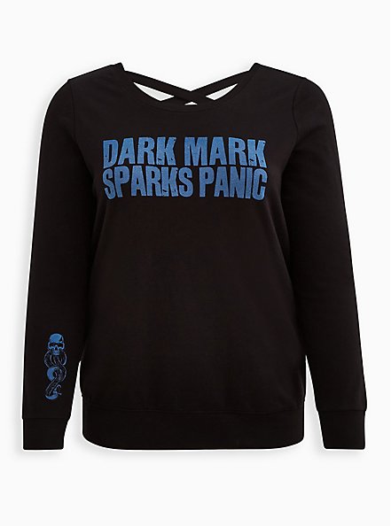 Strappy Sweatshirt - Harry Potter Dark Mark, DEEP BLACK, hi-res