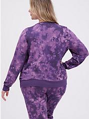 Plus Size Sleep Sweatshirt - Dream Fleece Tie Dye Purple, MULTI, alternate