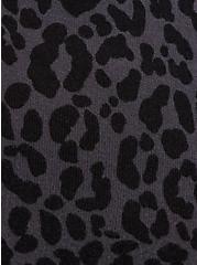 Plus Size Sleep Short - Super Soft Plush Leopard Black, MULTI, alternate