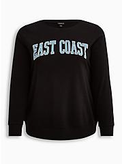 Sweatshirt - Cozy Fleece East Coast Black, DEEP BLACK, hi-res