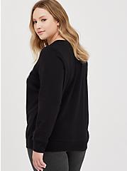 Plus Size Sweatshirt - Cozy Fleece East Coast Black, DEEP BLACK, alternate