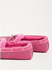 Plus Size Studded Slipper - Faux Suede Pink (WW), PINK, alternate
