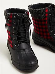 Plus Size Water Resistant All Weather Bootie - Red Flannel (WW), RED, alternate