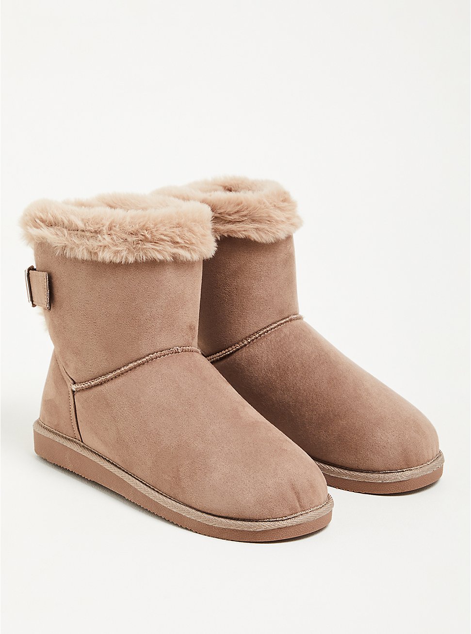 Fur-Lined Bootie (WW), TAUPE, hi-res