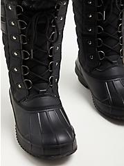 Plus Size Water Resistant Boot - Nylon Black (WW), BLACK, alternate