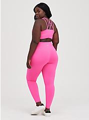 Plus Size Super Soft Performance Jersey Full Length Active Legging With Patch Pocket, PINK GLO, alternate