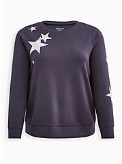 Active Sweatshirt - Cupro Active Stars Grey, NINE IRON, hi-res