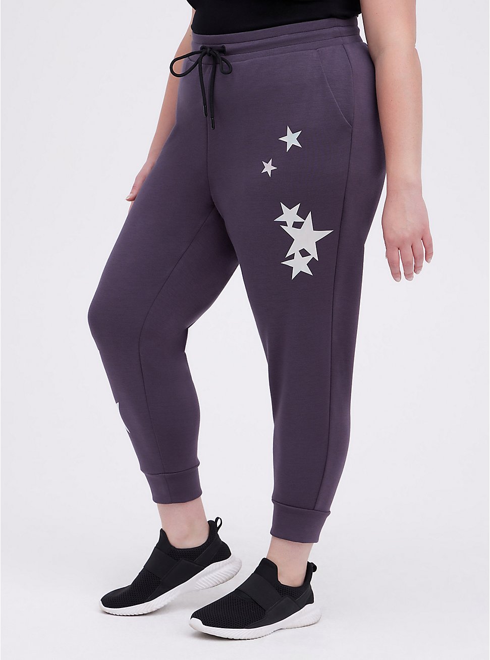 Plus Size Relaxed Fit Active Jogger - Cupro Grey Stars, NINE IRON, hi-res