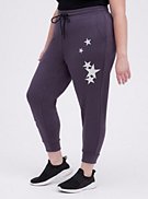 Plus Size Relaxed Fit Active Jogger - Cupro Grey Stars, , hi-res