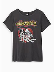 Classic Fit Vintage Ringer Tee - Aerosmith Black, DEEP BLACK, hi-res