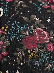 Midi Skater Dress - Super Soft Plush Floral Black, FLORAL - BLACK, alternate