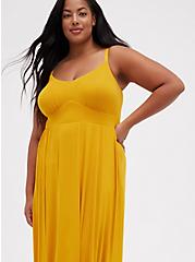 Plus Size Tiered Maxi Dress - Super Soft Yellow, GOLDEN YELLOW, alternate