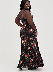 Tiered Maxi Dress - Super Soft Black Floral, FLORAL - BLACK, alternate
