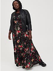 Tiered Maxi Dress - Super Soft Black Floral, FLORAL - BLACK, alternate