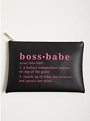 Essential Pouch -  Boss Babe Black, , hi-res