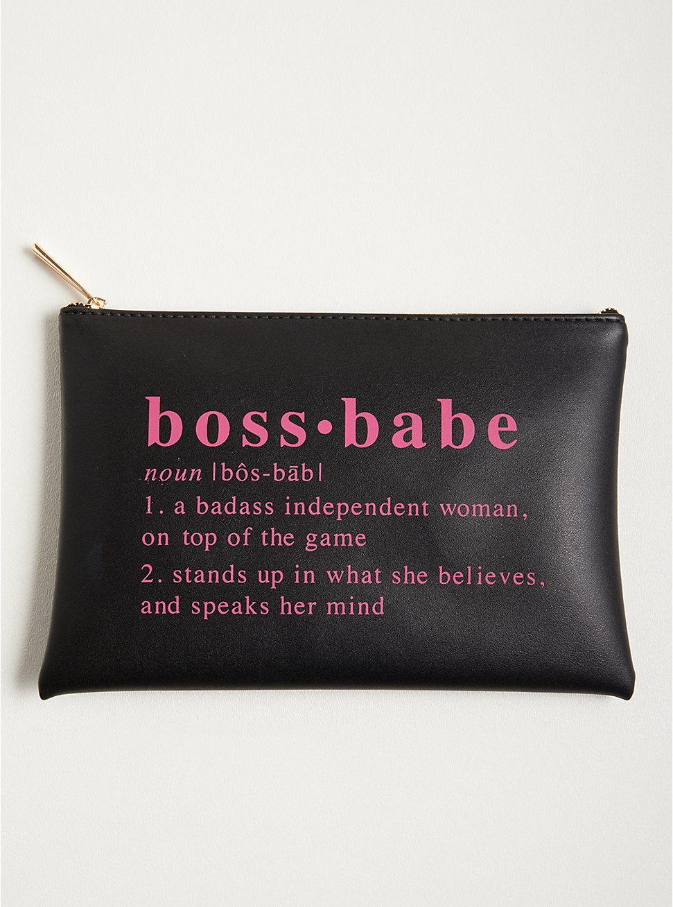 Essential Pouch -  Boss Babe Black, , hi-res