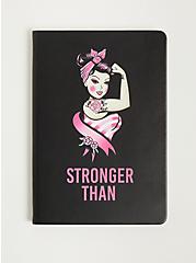 Plus Size #TorridStrong 6x8 Stronger Than Notebook - Black, , hi-res