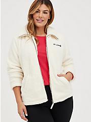 Plus Size Faux Shearling Jacket - Disney Mickey Mouse Holiday White, WINTER WHITE, alternate