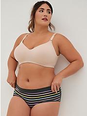 Seamless Smooth Mid-Rise Cheeky Panty, PERFECT STRIPE, alternate