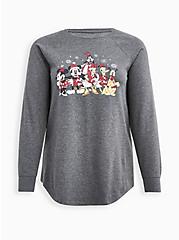 Tunic Sweatshirt - Disney Mickey & Friends Holiday , MEDIUM HEATHER GREY, hi-res