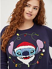 Glam Sweater - Disney Lilo & Stitch Santa, PEACOAT, alternate