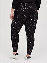 Plus Size Pocket Pixie Pant - Luxe Ponte Foil Stars Black, OTHER PRINTS, alternate