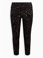 Plus Size Pocket Pixie Pant - Luxe Ponte Foil Stars Black, OTHER PRINTS, hi-res