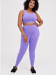 Plus Size Full Length Legging - Super Soft Performance Jersey Neon Lavender, LAVENDER, alternate
